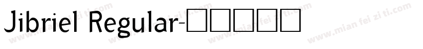 Jibriel Regular字体转换
